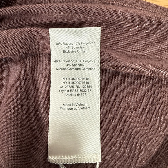 Wilfred Free Chocolate Knit Top - Picture 9 of 9